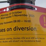 434 & 439 Buses Diverted
